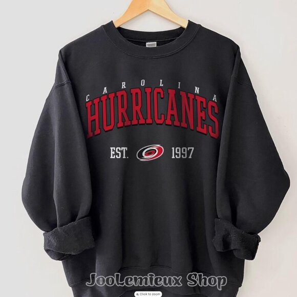 Carolina Hurricanes Ice Hockey Sweatshirt Carolina Hurricanes 1997 Shirt Sweater - Picture 2 of 3